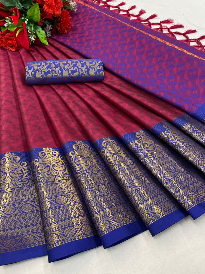 Aab Genius Non Catalogue Pure Mercerised cotton silk Designer Saree Catalogue